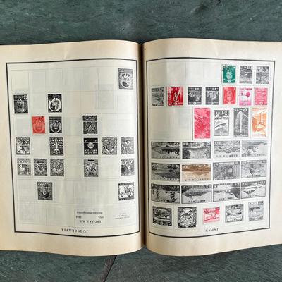 Vintage Global Stamp Collection Album