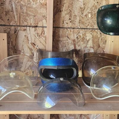 Vintage Motorcycle Helmet Visor Lot