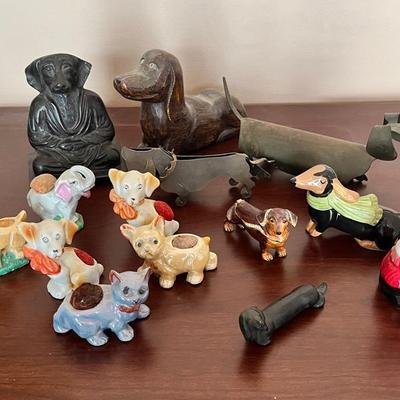 Vintage Ceramic Dog Figurines and Collectibles Lot