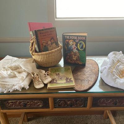 Antique Children’s Books & Baby Keepsakes Lot