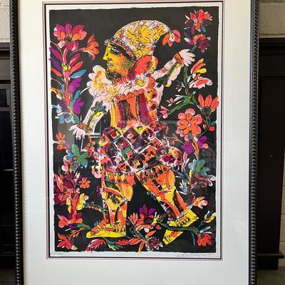 Signed lithograph by Norman Laliberté mid-1970s.  