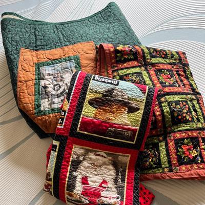 Handmade Quilted Cat Theme Throws – Unique Patchwork Quilts with Whimsical Feline Designs
