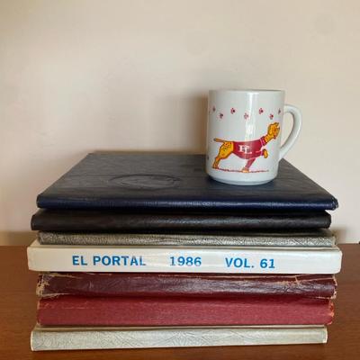 Vintage Local San Diego High Schools Yearbooks & Vintage Collectors Mug Lot