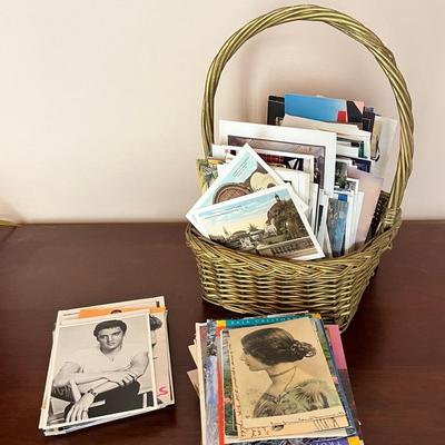 Basket Of Elvis & Other Vintage Postcards