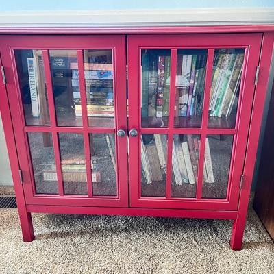 34x 30x 14 Bookcase Cabinet With Books!