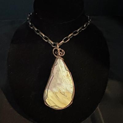 Willowcreek Jasper Pendant on Chunky Copper Chain