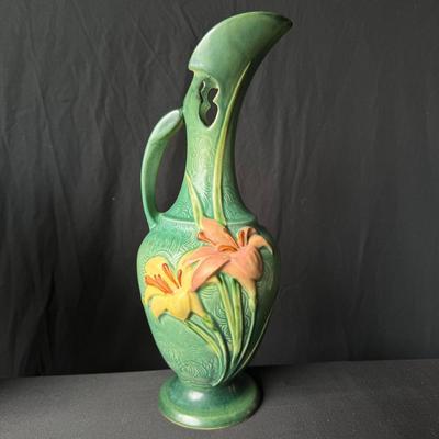 Roseville Pottery Vintage Zephyr Lily Ewer 