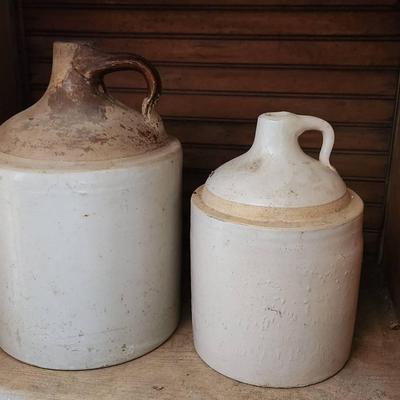 Stoneware Whiskey Jugs