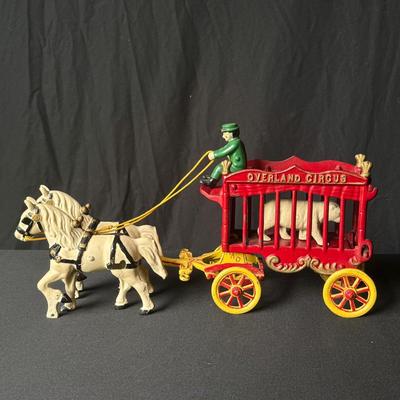 Vintage Kenton Cast Iron Overland Circus Wagon