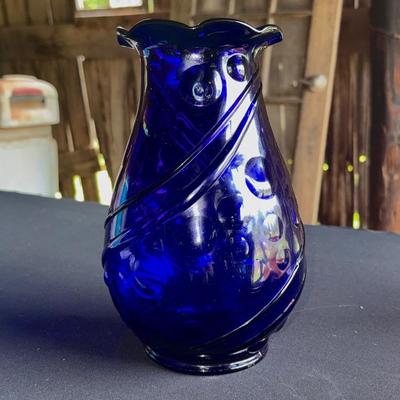 Loui Glass Colbalt Blue Vase