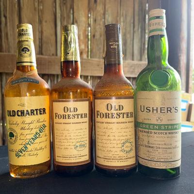 Vintage Display Liquor Bottles 