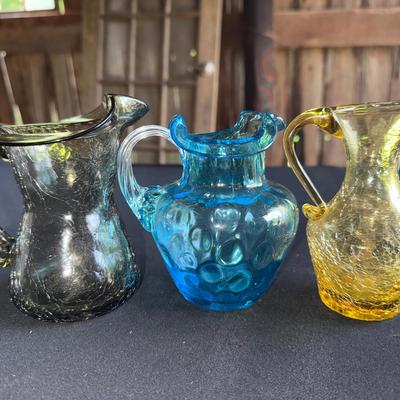 Black, Blue, And Yellow Pitchers 