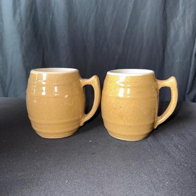 Vintage UHL Pottery Mug Duo 