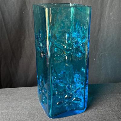 Blenko Vintage Floral Vase