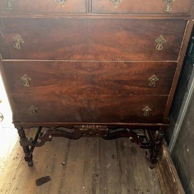 Five Drawer Antique Dresser