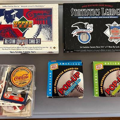 Collection Of Vintage Baseball Cards, Coins, Stickers, Oscar Mayer Pop-Ups