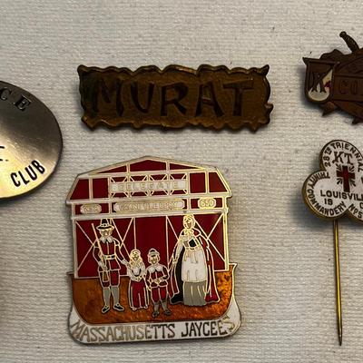 Collection Of Antique Employee, Chauffeur, Hat Badges & Pins