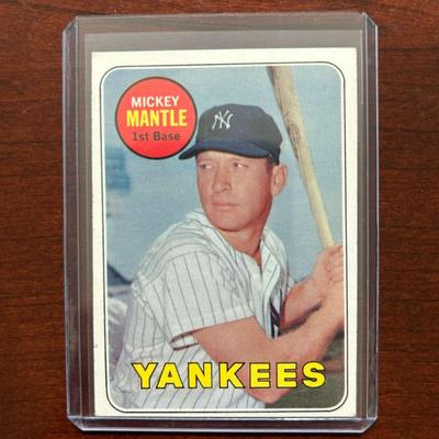 1969 Topps Baseball Card. Mickey Mantle #500