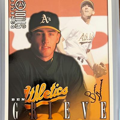 1998 Autographed Donruss Ben Grieve Jumbo Baseball Card