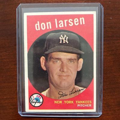1959 Topps Baseball Card. Don Larsen #205