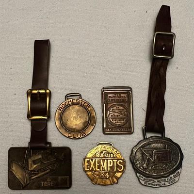 5 - Antique Advertising Pocket Watch Fobs #3