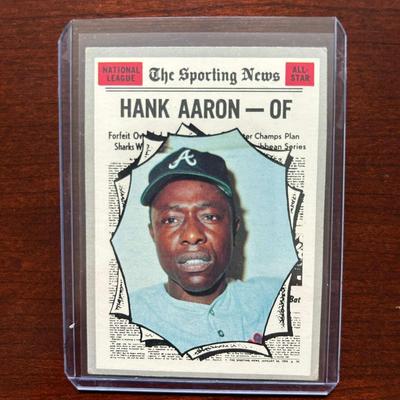 1970 Topps Baseball Card Allstar. Hank Aaron #462