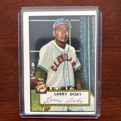 1952 Topps Baseball Card.  Larry Doby - Cleveland Indians #243