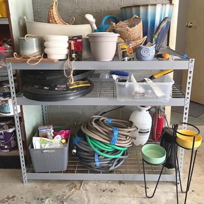 Gardening Cleanout With Pots And Tools 
