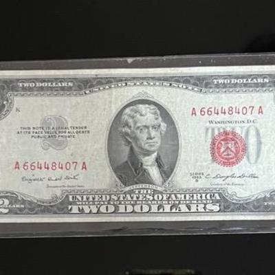 Series 1953 U.S. $2 Red Seal Note