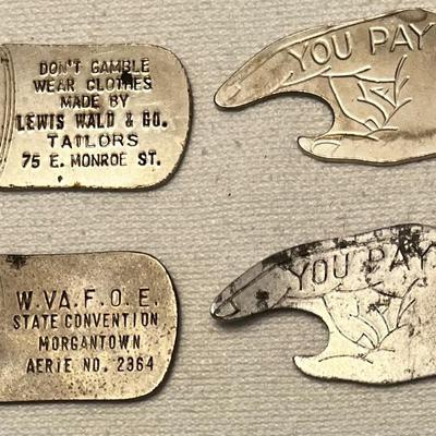 4 - Vintage Spinner “You Pay” Advertising Bottle Opener#2