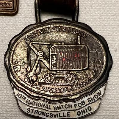 4 - Antique Advertising Pocket Watch Fobs #4