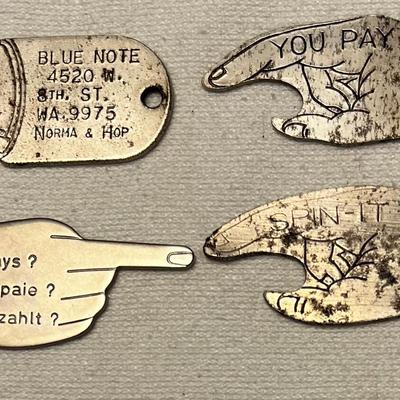 4 - Vintage Spinner “You Pay” Advertising Bottle Opener #23