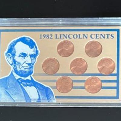 1982 Lincoln Cents (year composition was changed)
