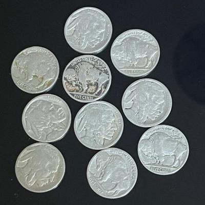 Buffalo Nickels  (10)