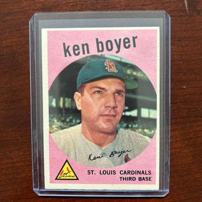 1959 Topps Baseball Card. Ken Boyer #325