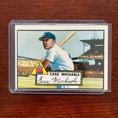 1952 Topps Baseball Card. Cass Michaels - Washington Senators #178