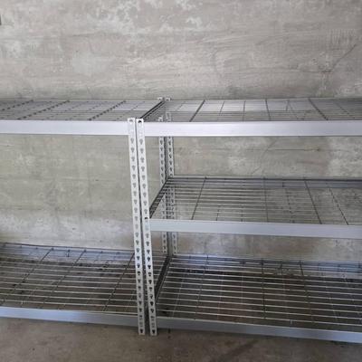 Steel 2 & 3 Shelf Unit For Garage/Basement Storage (2) #A
