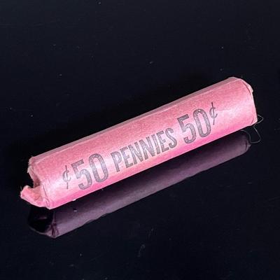 Roll of Old Wheat Pennies