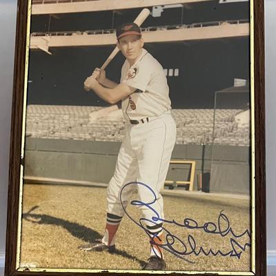 Autographed Framed Photograph, Brooks Robinson