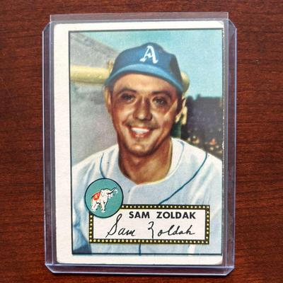 1952 Topps Baseball Card.  Sam Zoldak - Philadelphia Athletics #231