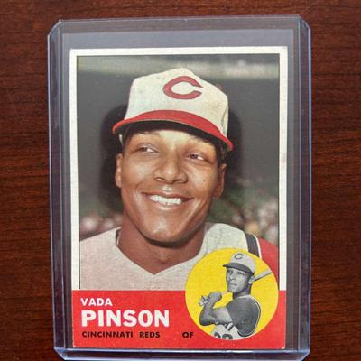 1963 Topps Baseball Card. Vada Pinson #265