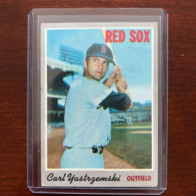 1970 Topps Baseball Card. Carl Yastrzemski #10