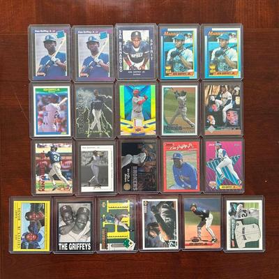 Ken Griffey Jr. Lot. Rookie Cards, Minor League Card, Inserts and More