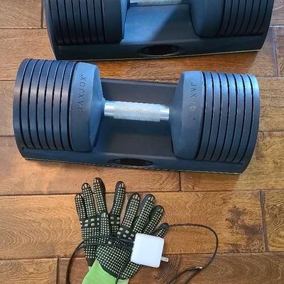 JAXJOX Digital Adjustable Dumbbells 