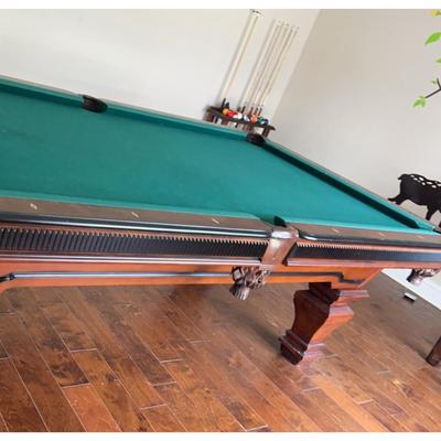 Spencer Marston Billiards Table with Accessories