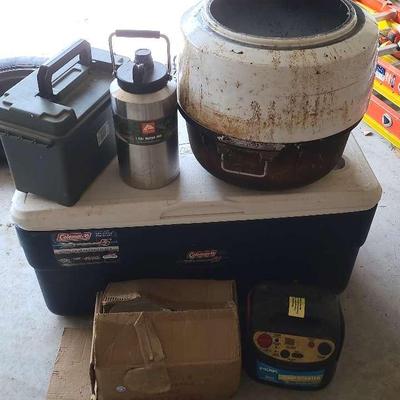 Coleman Cooler, Peak Jump Starter & Other Camping Gear