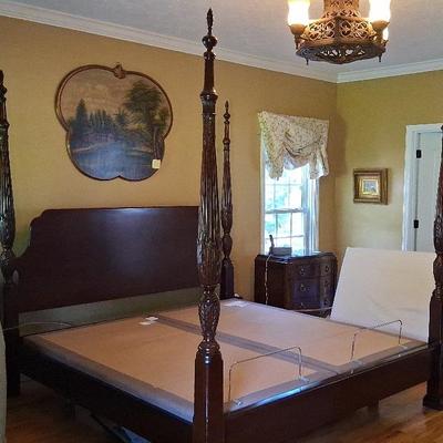 Mahogany King-Sized Bed Frame 