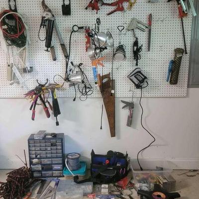 Wall-Mounted Tool Organizer, Kobalt Caddy & Power Tools