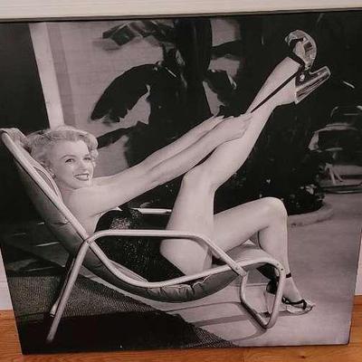 Uniquely Marilyn Monroe – “Living In A Man’s World” 3ft Silkscreen Canvas From Original Negative