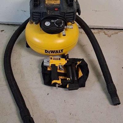 DeWalt 6-Gallon Air Compressor With Nail Gun And Carry Bag